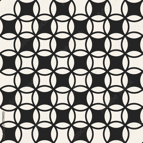 Abstract concept vector monochrome geometric pattern. Black and white minimal background. Creative illustration template. Seamless stylish texture. For wallpaper  surface  web design  textile  decor.