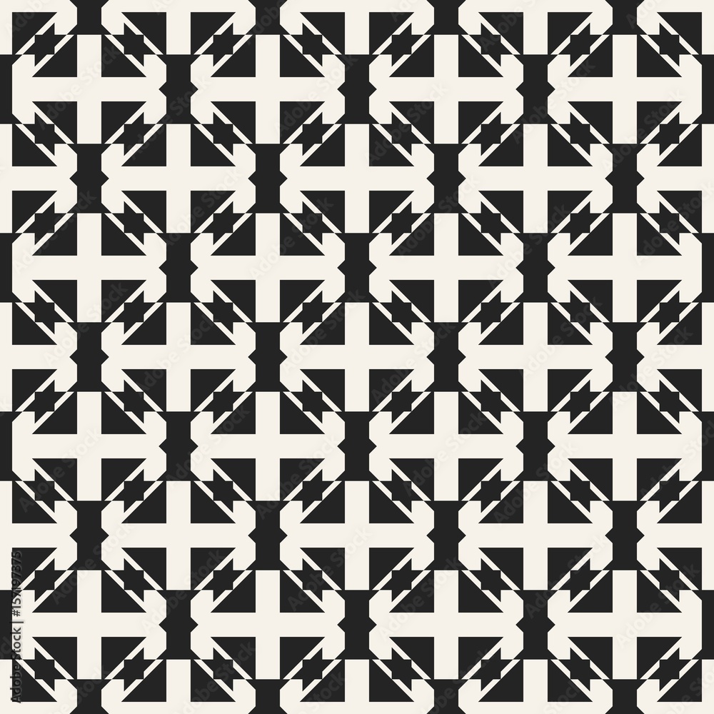 Abstract concept vector monochrome geometric pattern. Black and white minimal background. Creative illustration template. Seamless stylish texture. For wallpaper, surface, web design, textile, decor. Abstract concept vector monochrome geometric pattern. Black and white minimal background. Creative illustration template. Seamless stylish texture. For wallpaper, surface, web design, textile, decor.
