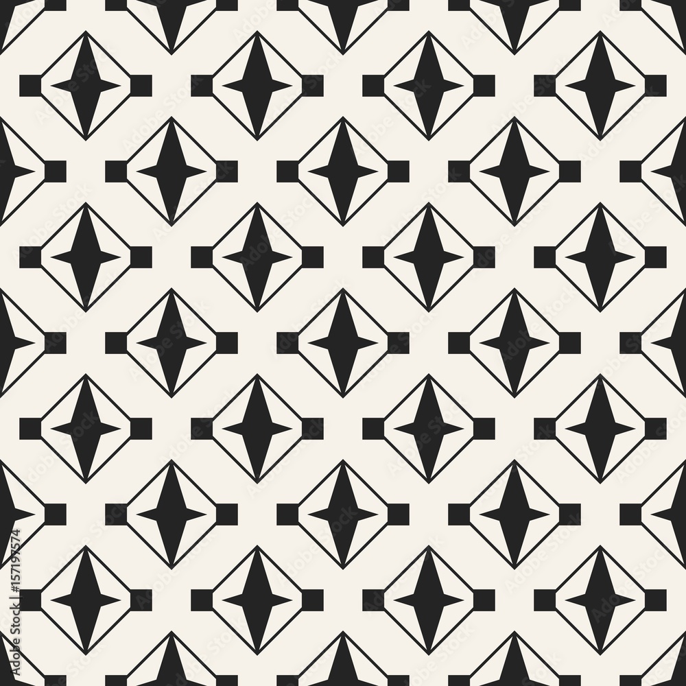 Abstract concept vector monochrome geometric pattern. Black and white minimal background. Creative illustration template. Seamless stylish texture. For wallpaper, surface, web design, textile, decor. Abstract concept vector monochrome geometric pattern. Black and white minimal background. Creative illustration template. Seamless stylish texture. For wallpaper, surface, web design, textile, decor.
