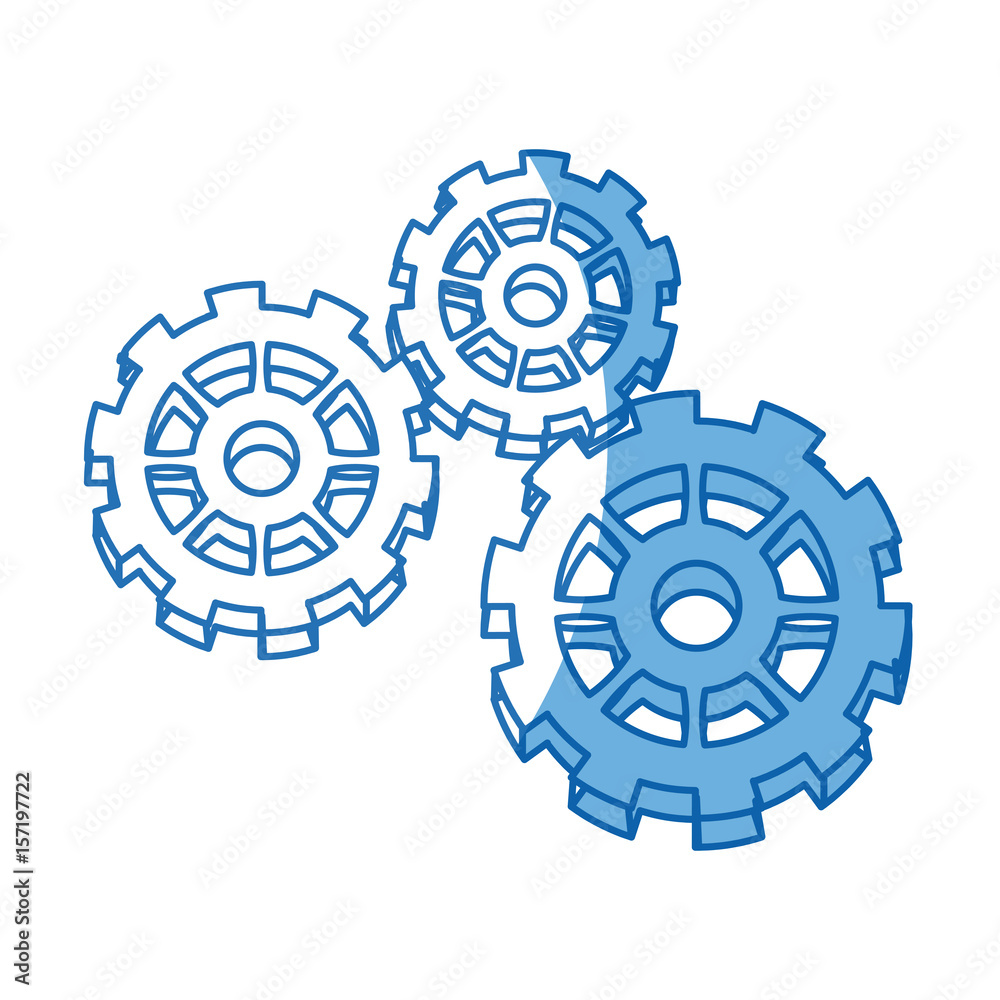gears working teamwork. machinery pin wheel icon vector illustration gears working teamwork. machinery pin wheel icon vector illustration