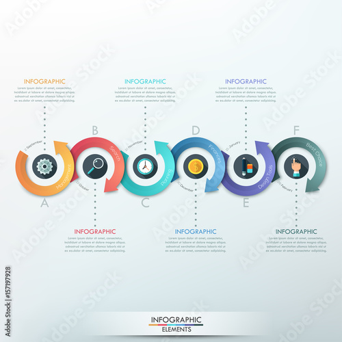 Modern infographics options banner.