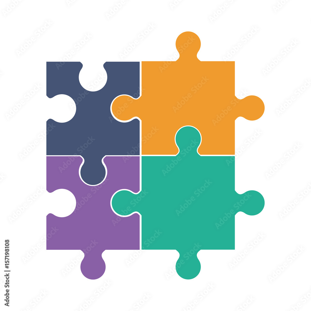 jigsaw puzzles icon over white background. vector illustration jigsaw puzzles icon over white background. vector illustration