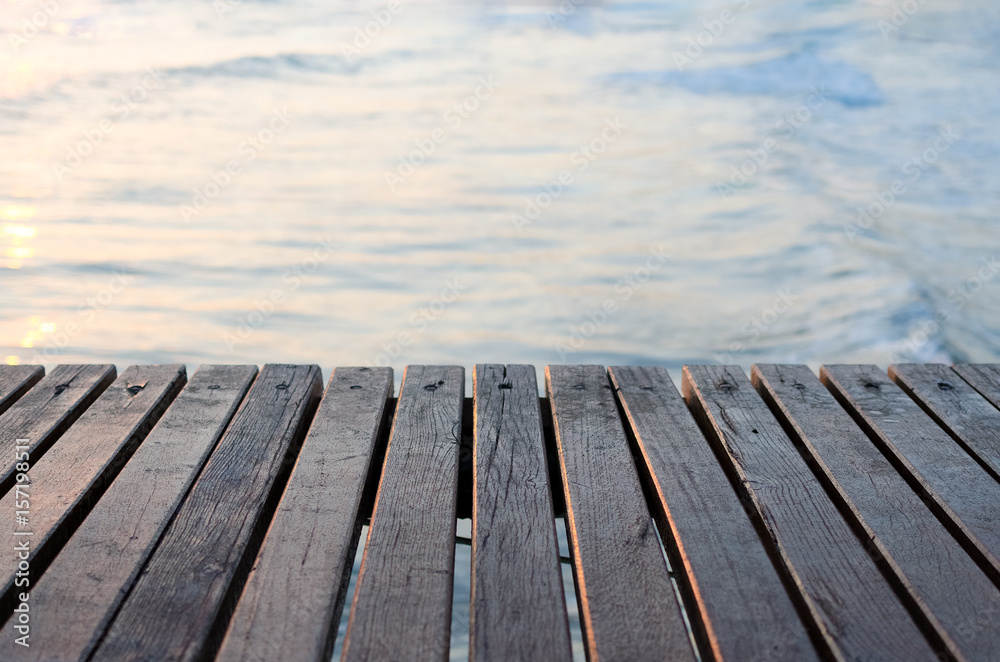 Wooden pier over the sea