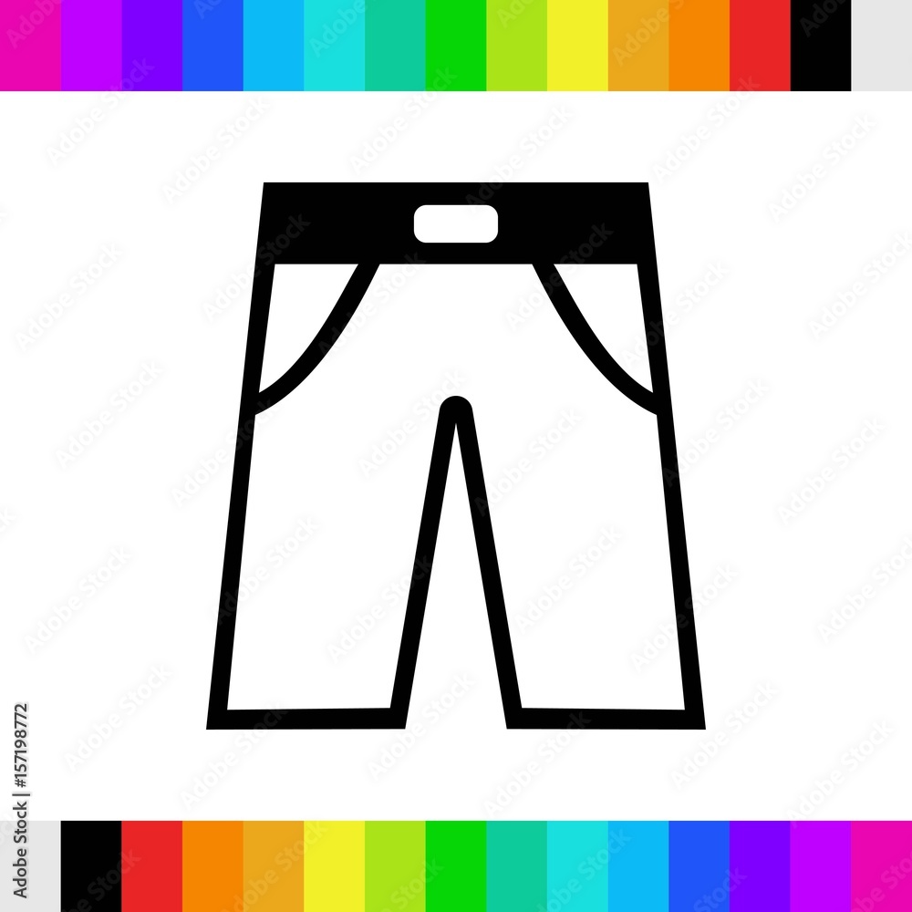 pants icon stock vector illustration flat design pants icon stock vector illustration flat design