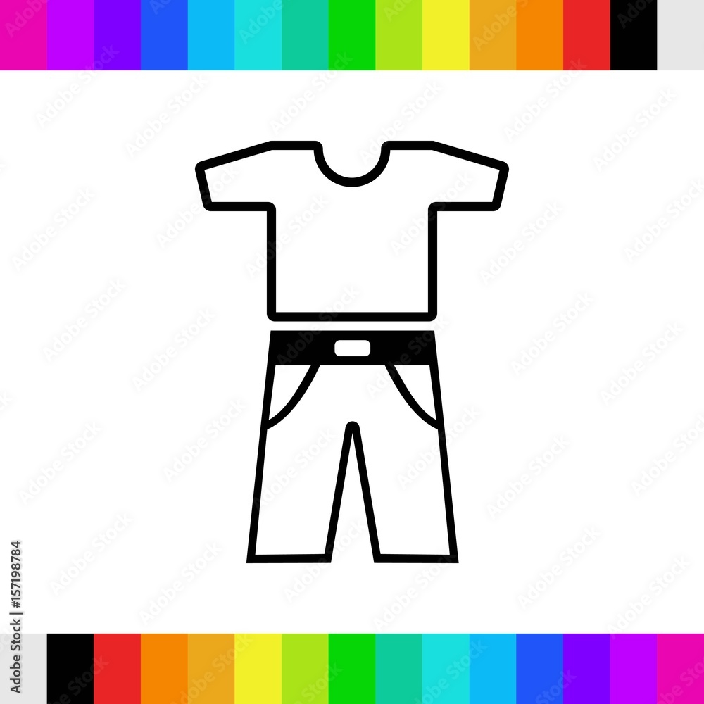 clothing icon stock vector illustration flat design clothing icon stock vector illustration flat design