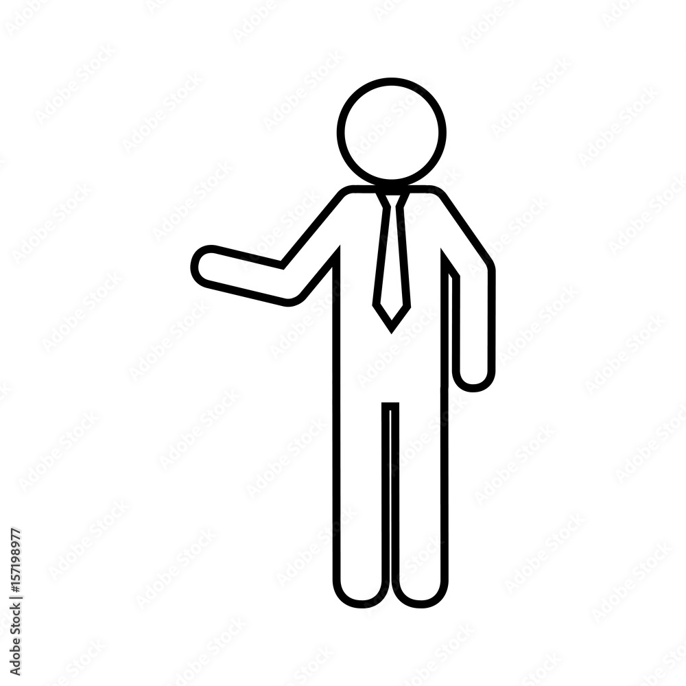 pictogram businessman icon over white background. vector illustration pictogram businessman icon over white background. vector illustration