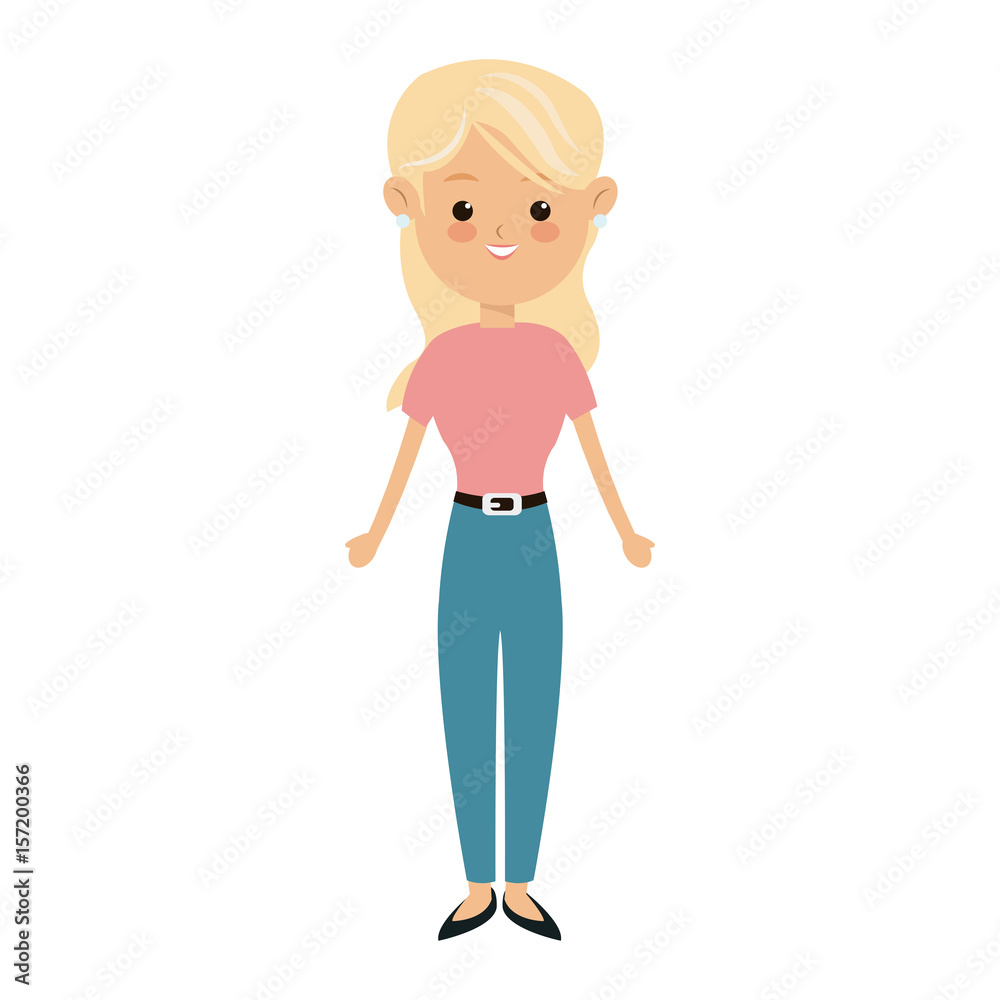 character woman femlae adult parent family member vector illustration