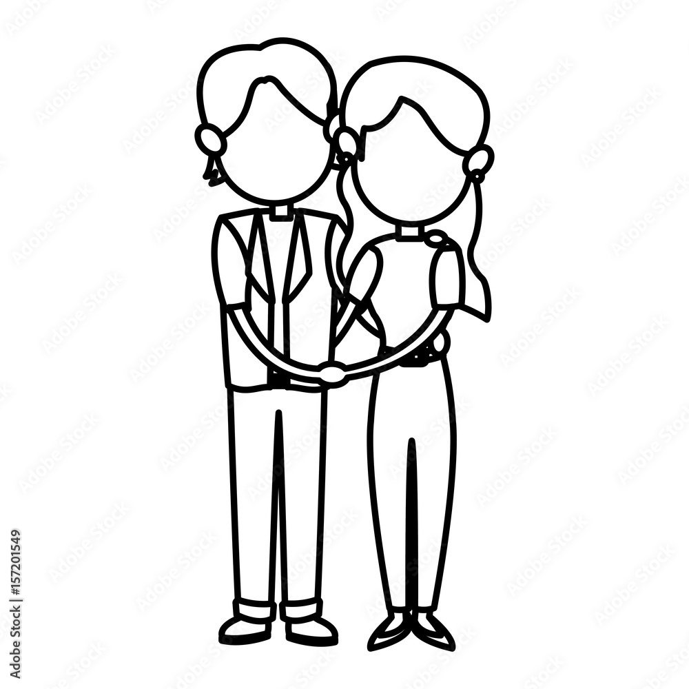 couple family mom and dad together relation vector illustration couple family mom and dad together relation vector illustration