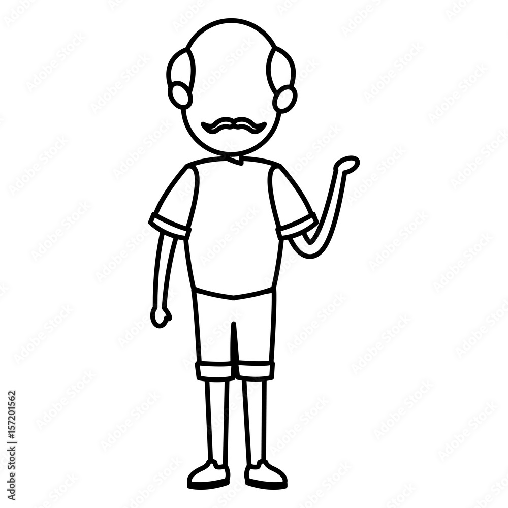 cartoon man male parent family adult member vector illustration cartoon man male parent family adult member vector illustration