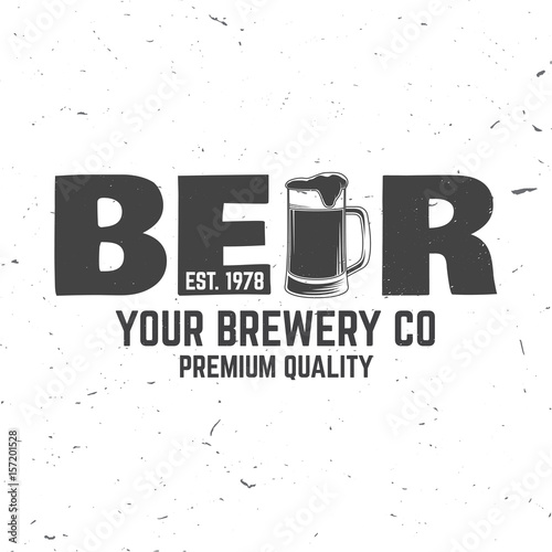 Vintage design for bar, pub and restaurant business.