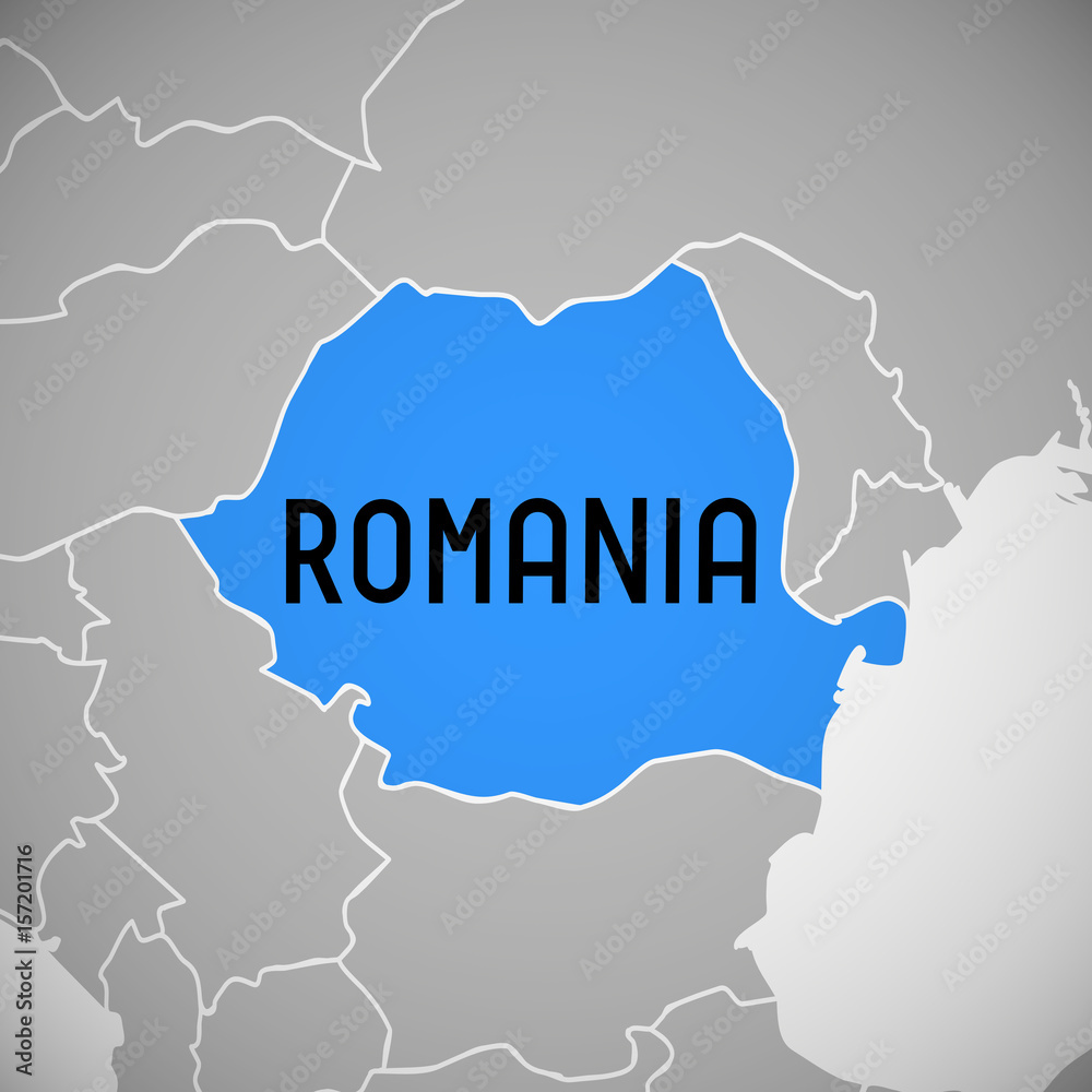 Romania - map