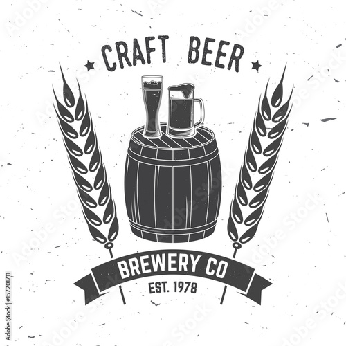 Vintage design for bar, pub and restaurant business.