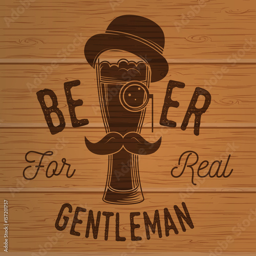 Vintage design for bar, pub and restaurant business.