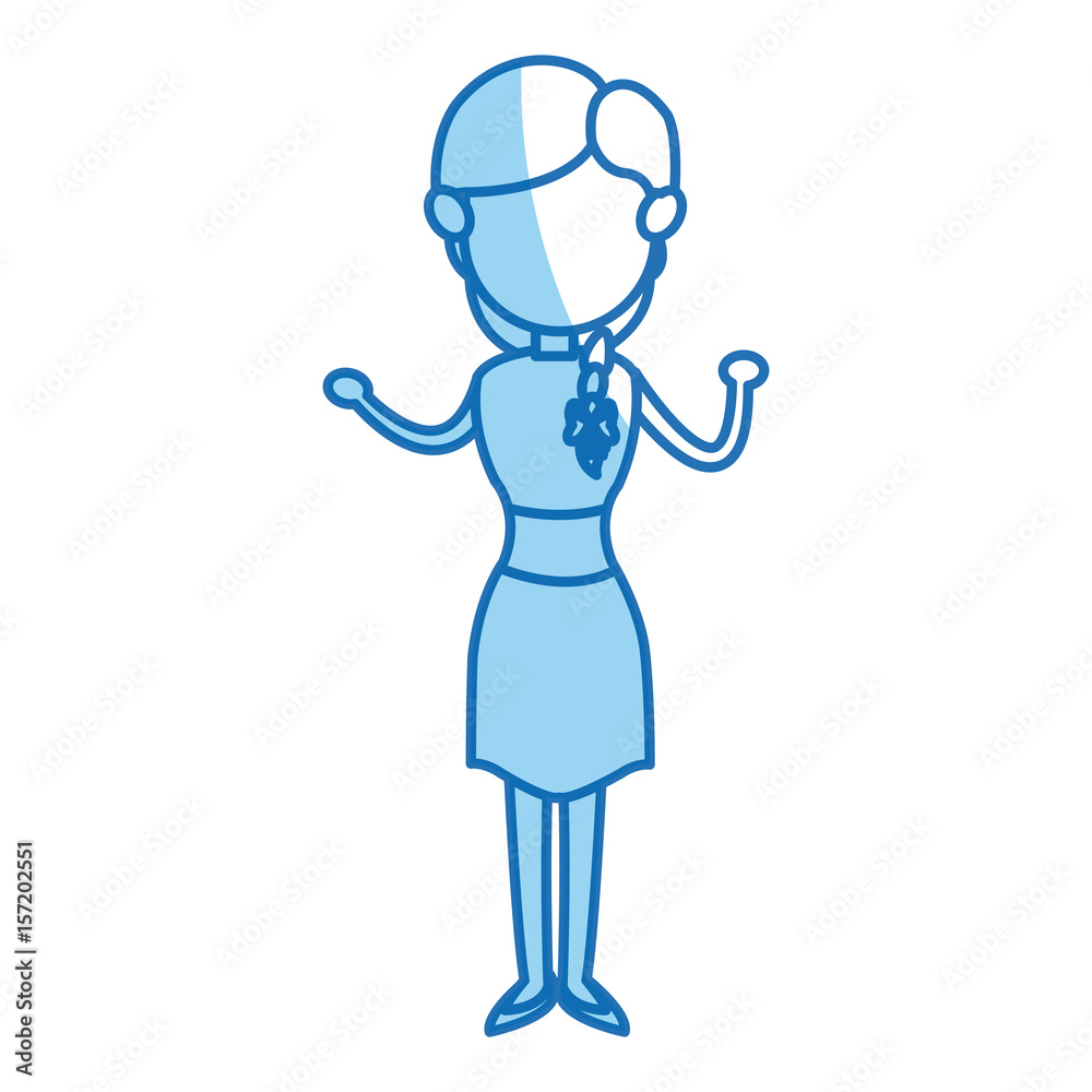 portrait of pretty teenage girl. daughter, sister standing. vector illustration portrait of pretty teenage girl. daughter, sister standing. vector illustration