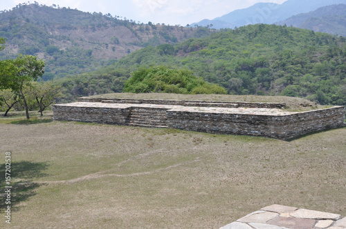 Mayan Ruins of the pre-hispanic (pre-Colombian) town Mixco Viejo, Guatemala photo