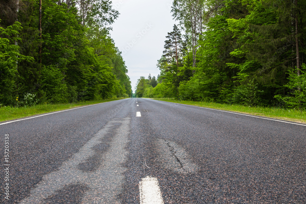 Fototapeta premium Дорога, трасса, природа
