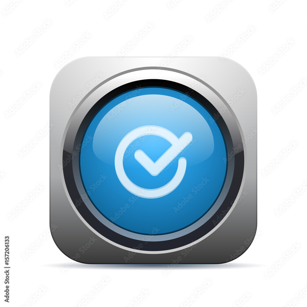 Square Push-Button - Vector