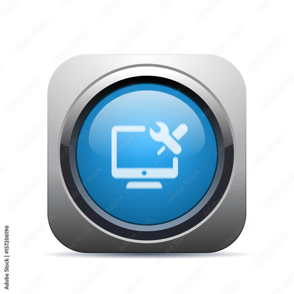 Square Push-Button - Vector Square Push-Button - Vector