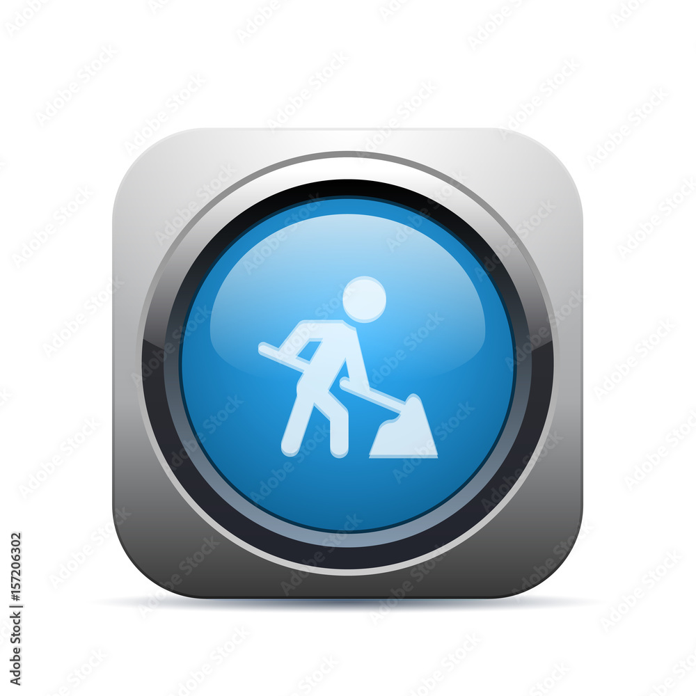Square Push-Button - Vector Square Push-Button - Vector