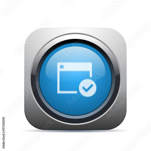 Square Push-Button - Vector