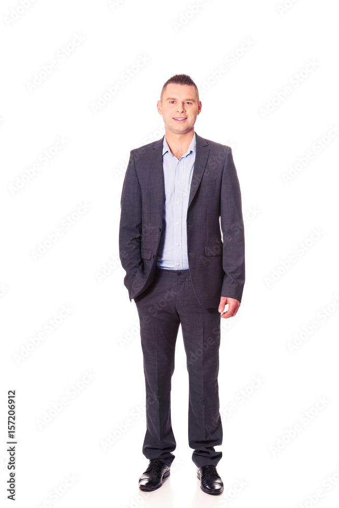 Businessman with hand in pocket Businessman with hand in pocket