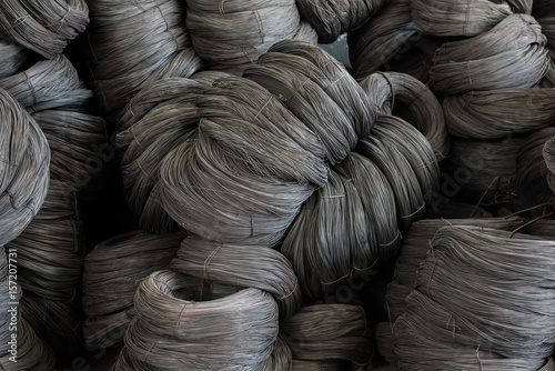 Annealed wires stack cold iron photo