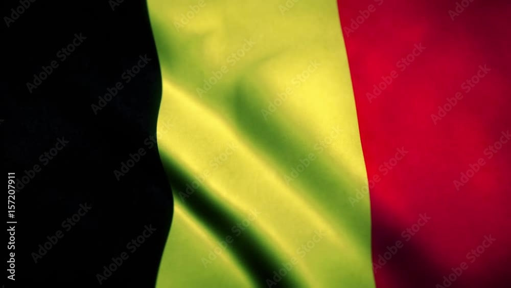 Belgium Flag Blowing in the Wind Belgium Flag Blowing in the Wind