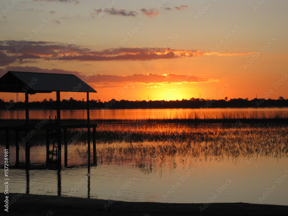 Sunset in the Swamp