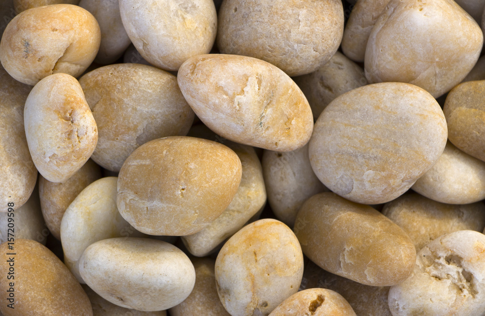 Marble, granite pebbles for landscape design and home decoration, texture