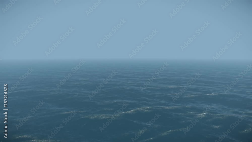Endless Ocean Static Aerial View 3D Animation Endless Ocean Static Aerial View 3D Animation