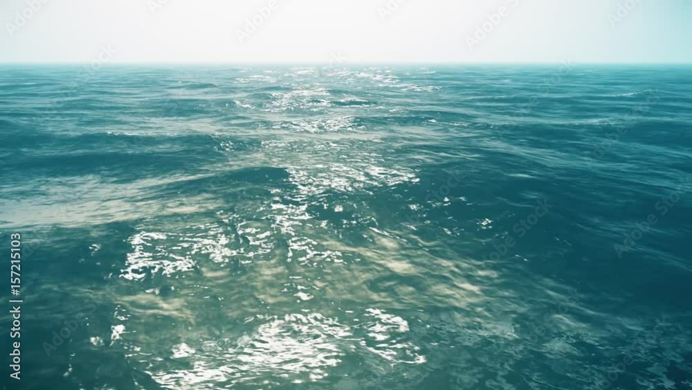 Endless Ocean Static Aerial View 3D Animation Endless Ocean Static Aerial View 3D Animation