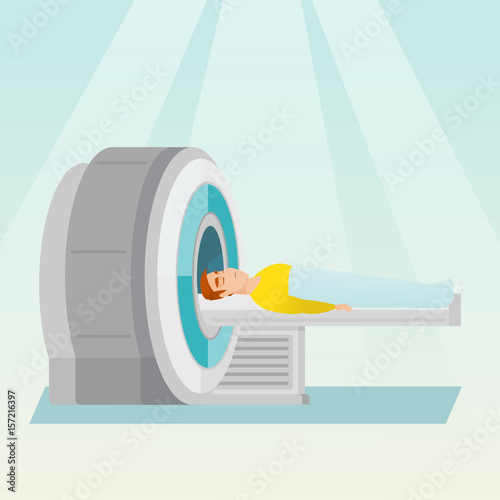 Magnetic resonance imaging vector illustration.