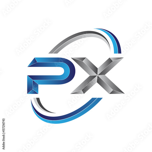 Free Download Simple initial letter logo modern swoosh PX - GFXLoad