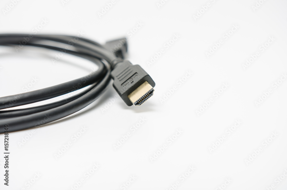 HDMI Cable on white background HDMI Cable on white background