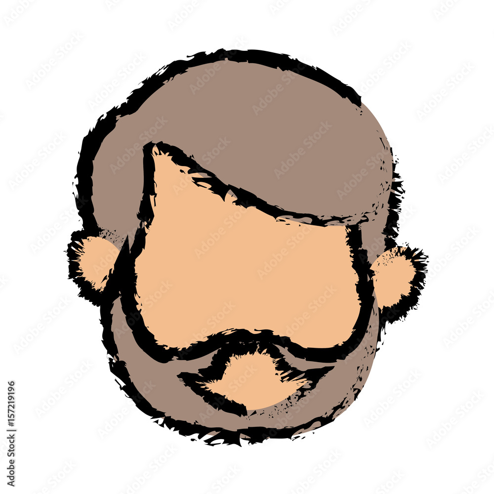 face head man father male image vector illustration face head man father male image vector illustration