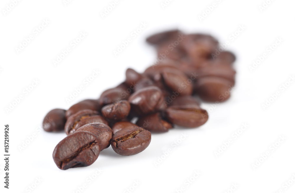 coffee beans isolated on white background coffee beans isolated on white background