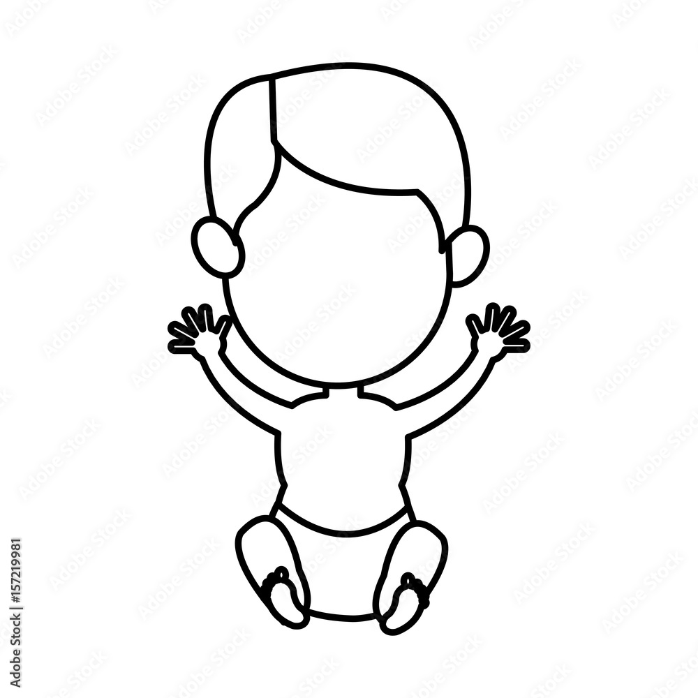cute baby jesus nativity celebration, outline image vector illustration cute baby jesus nativity celebration, outline image vector illustration