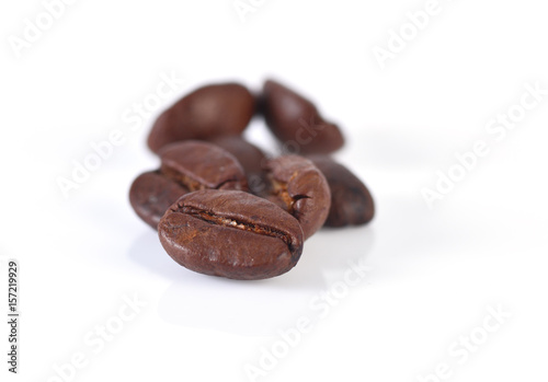 Coffee beans isolated on white background