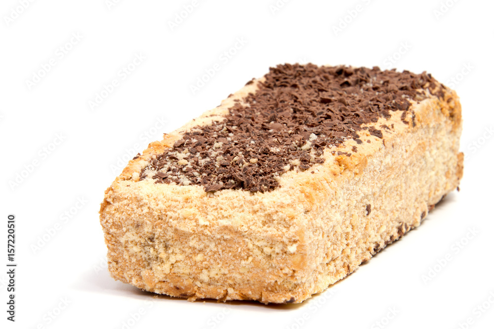 biscuit Swiss roll isolated on white background biscuit Swiss roll isolated on white background