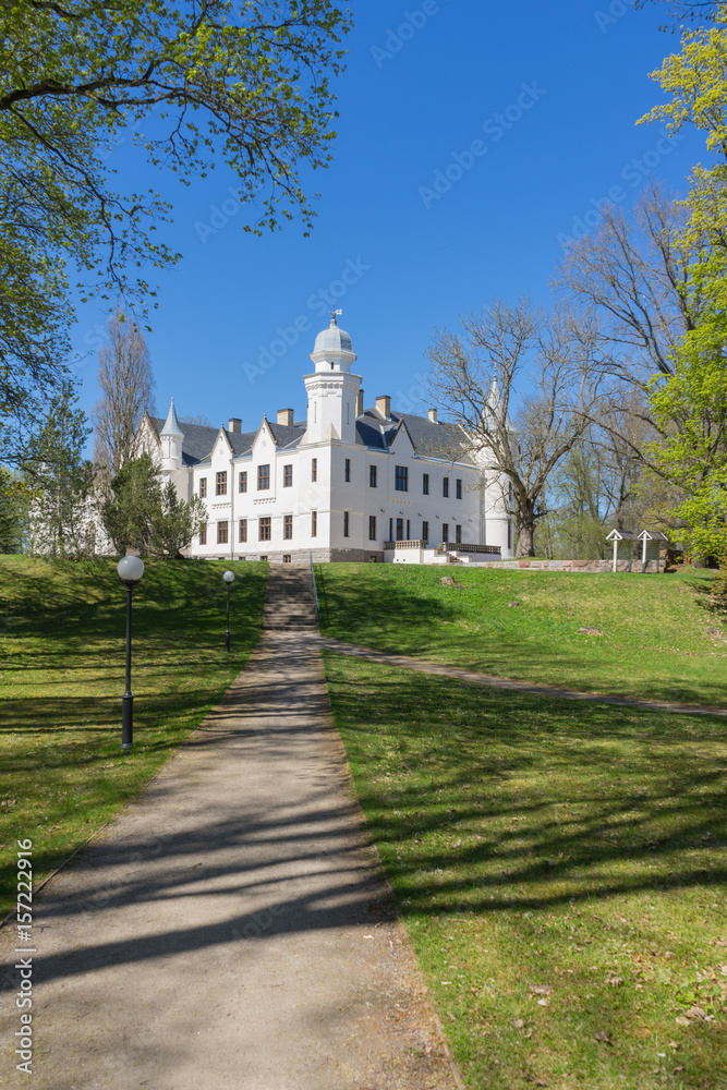 Neo-gothic style Alatskivi castle and manor park