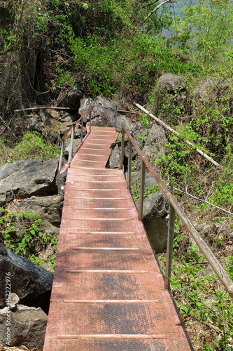 Metal Path Way in Mountain. © mesamong