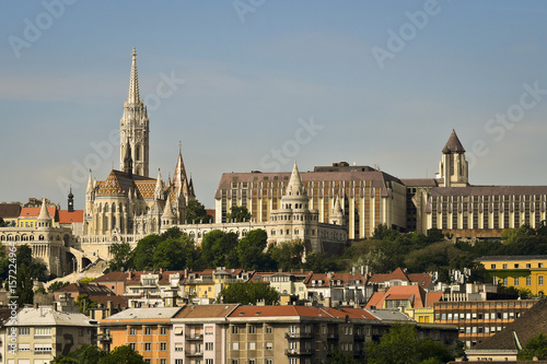 Bild auf Leinwand Beautiful panoramic view of Budapest city