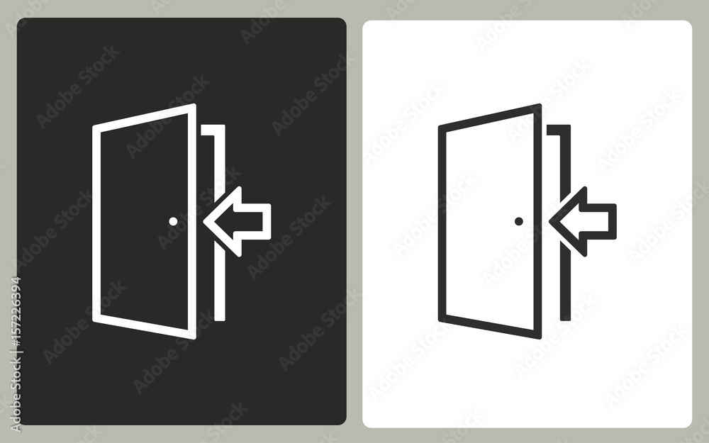 Door - vector icon. Door - vector icon.