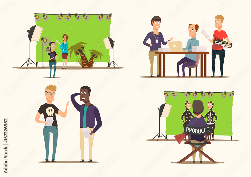Fototapeta premium Movie Making 2x2 Concept