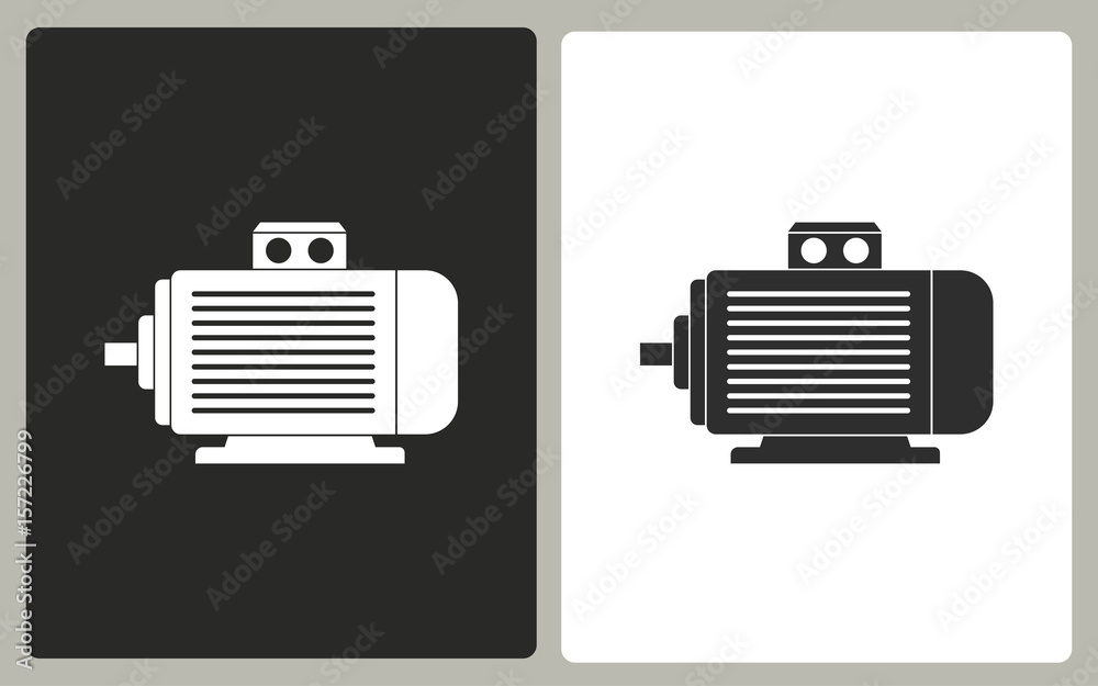 Electric motor - vector icon.