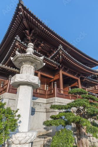 Chinese Temple - Chi Lin Nunnery in Hong Kong