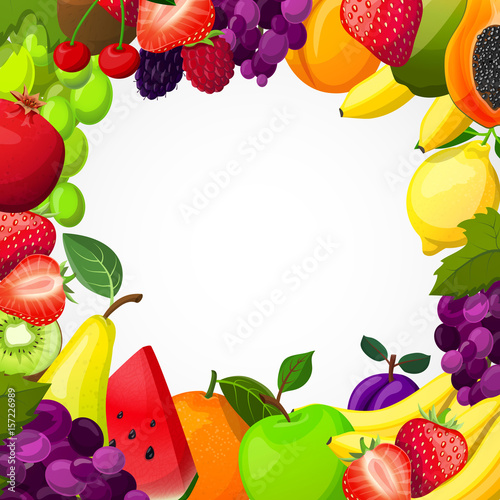 Fruits Frame Template