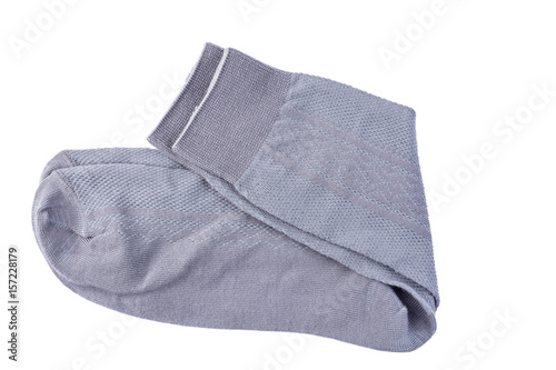 Isolated gray men's socks 