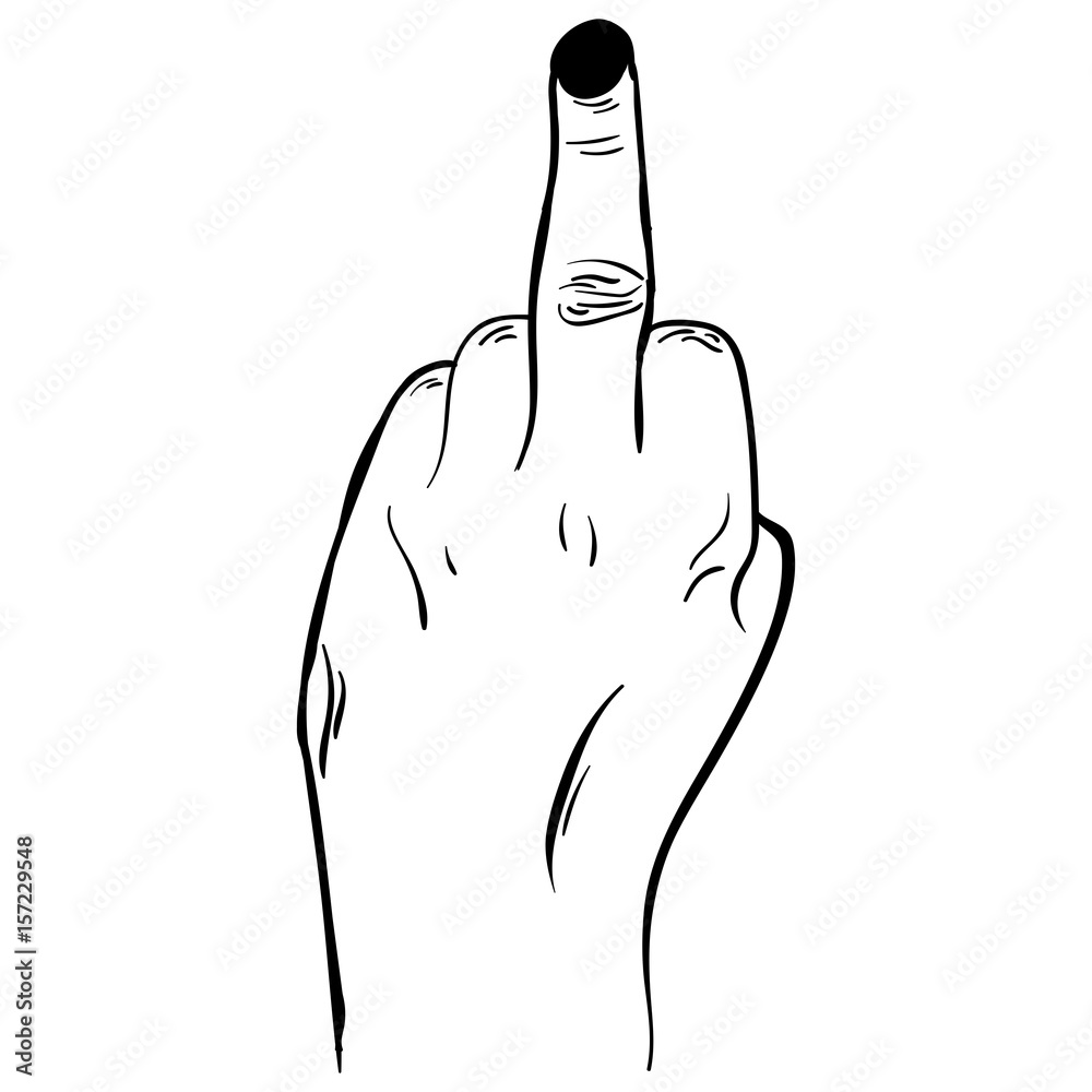Middle Finger Hand Gesture SVG Bundle Graphic by Design Crown · Creative  Fabrica