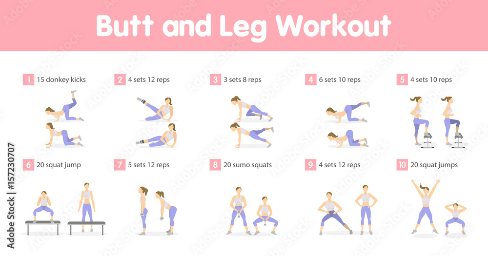 Butt and legs workout. Butt and legs workout.